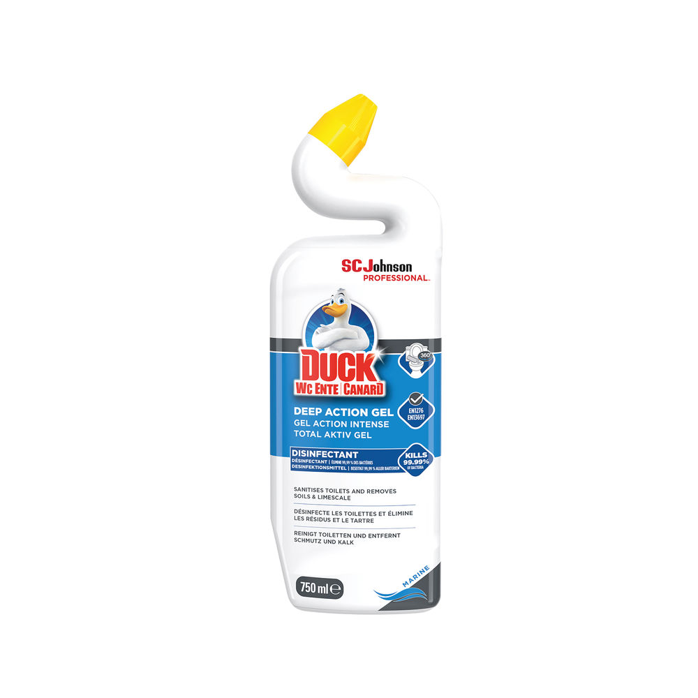 Duck 750ml Marine Deep Action Gel Toilet Cleaner (Pack of 12)