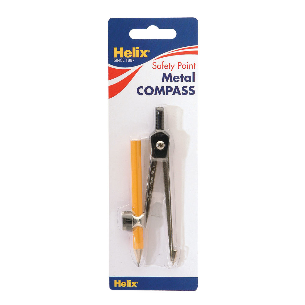 Helix Metal Compass and Pencil (Pack of 10)