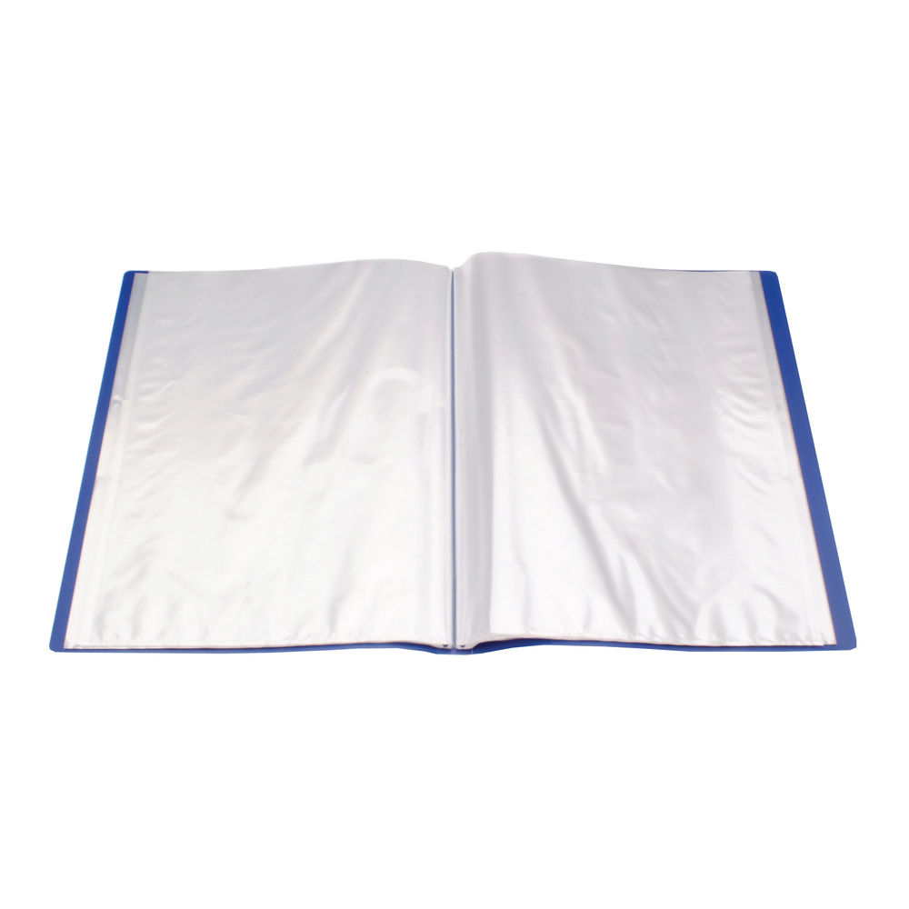 Q-Connect Polypropylene Display Book 40 Pocket Blue