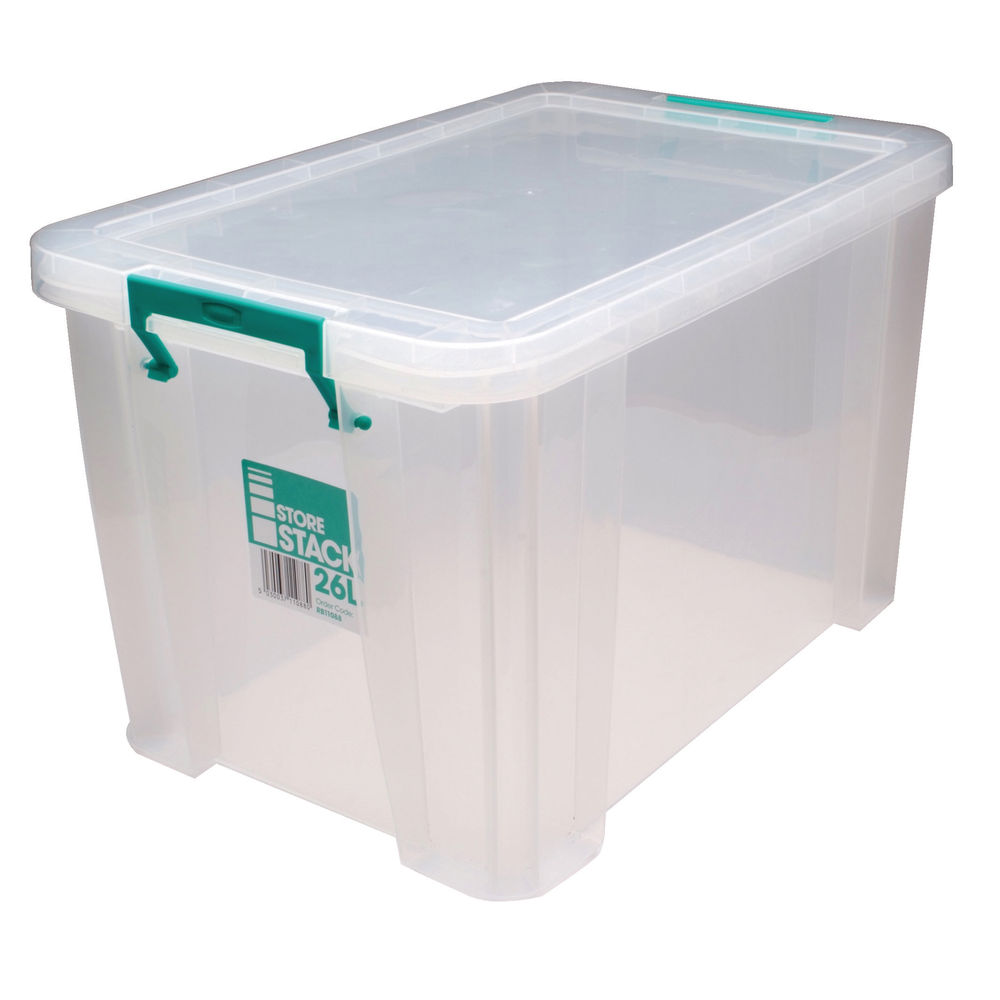 StoreStack 26L Clear Storage Box