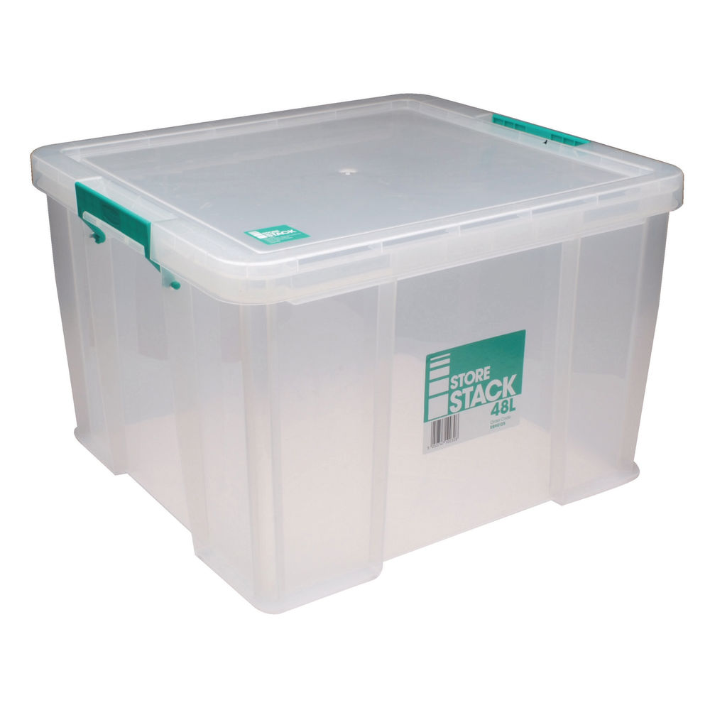 StoreStack 48L Clear Storage Box