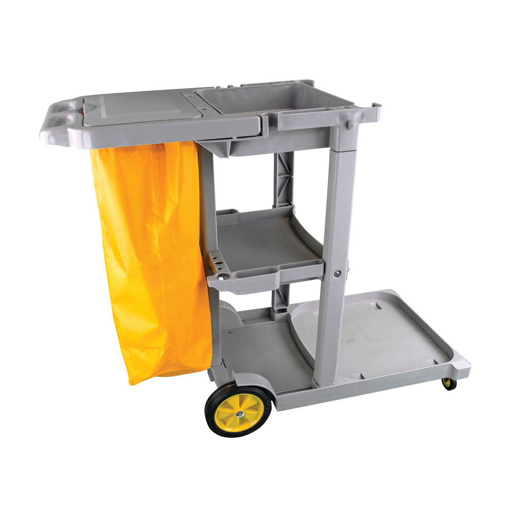 Multipurpose Grey Janitorial Trolley