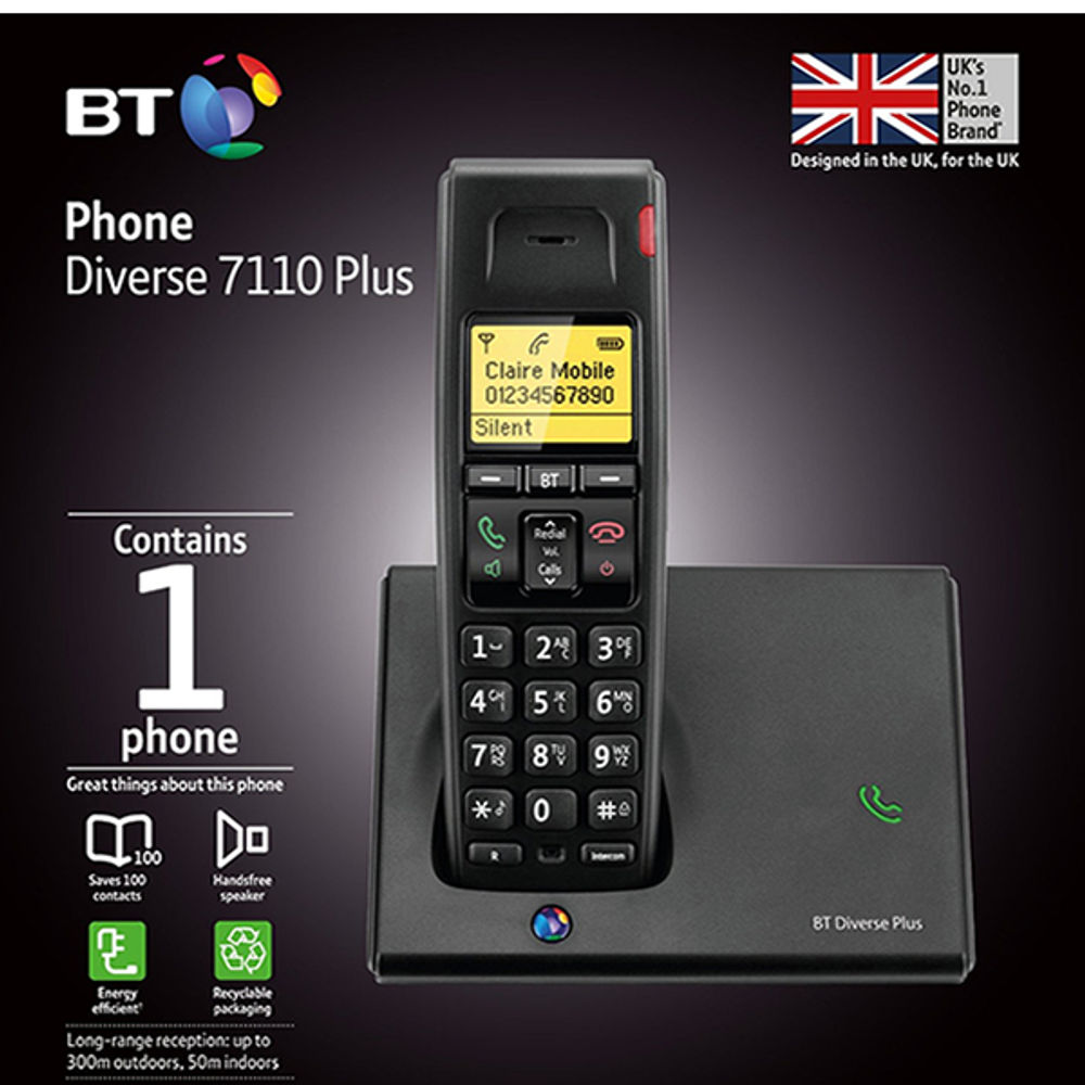 BT Diverse Diverse 7110 Plus Cordless Phone