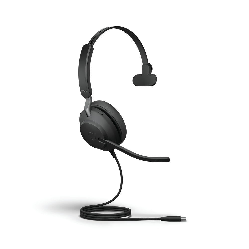 Jabra Evolve2 40 SE Monaural Wired Headset USB-A UC Version 24189-889-999