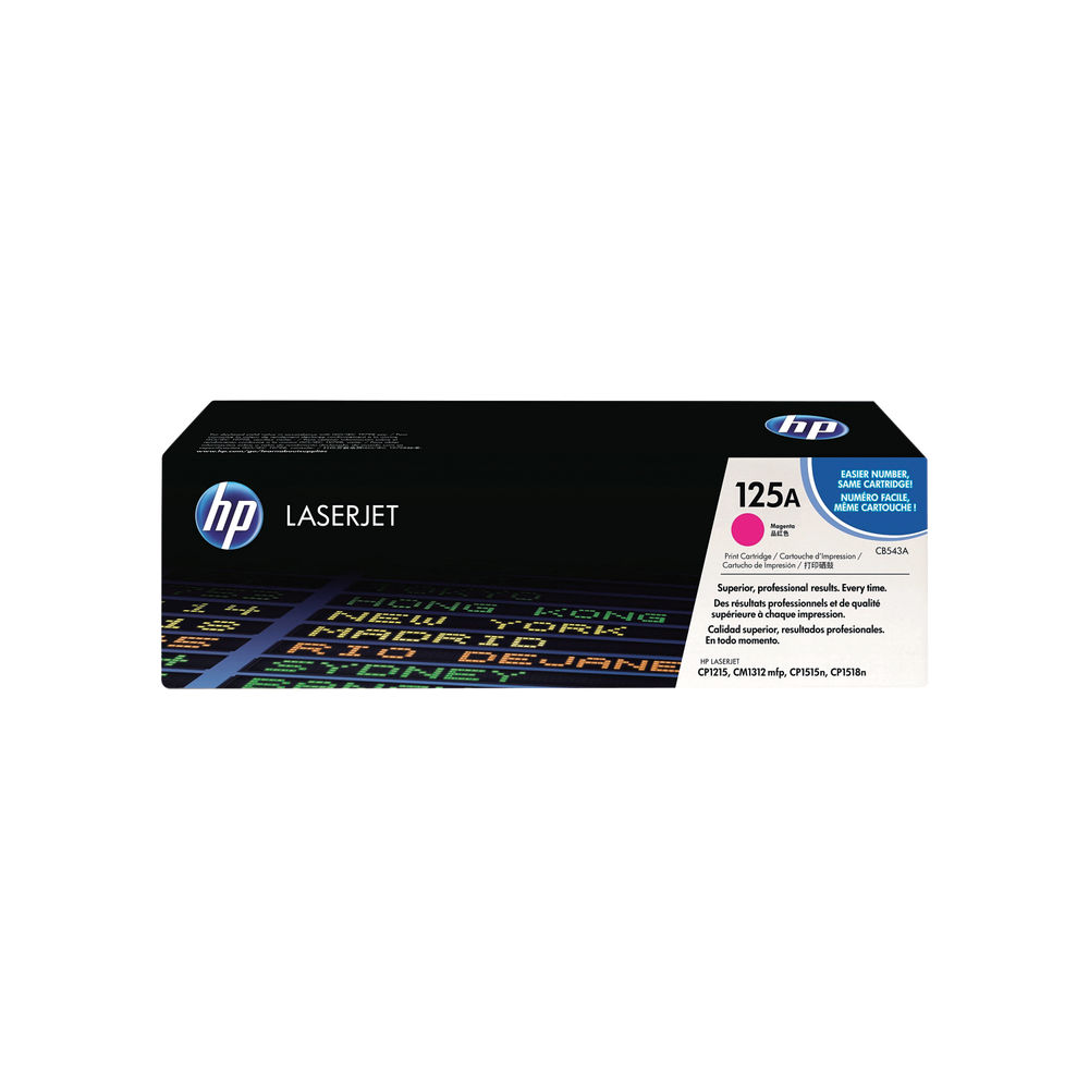 HP 125A Magenta LaserJet Toner Cartridge | CB543A