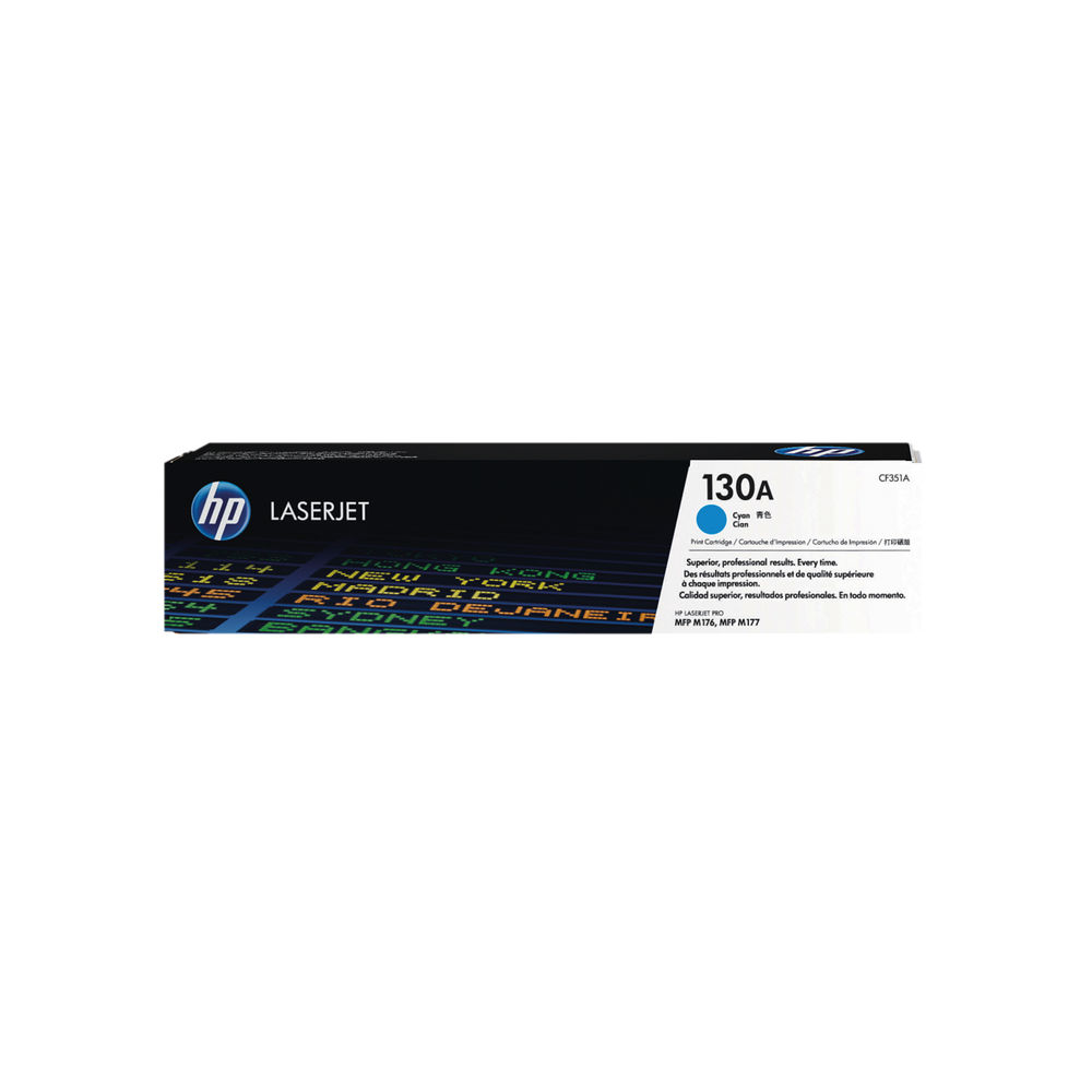 HP 130A Cyan Laserjet Toner Cartridge | CF351A