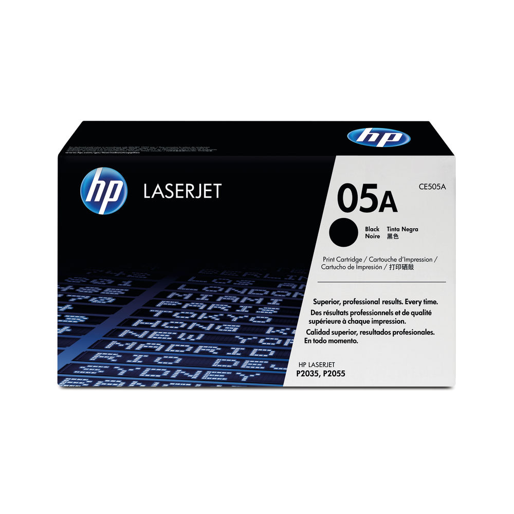 HP 05A Black Laserjet Toner Cartridge Dual Pack | CE505D