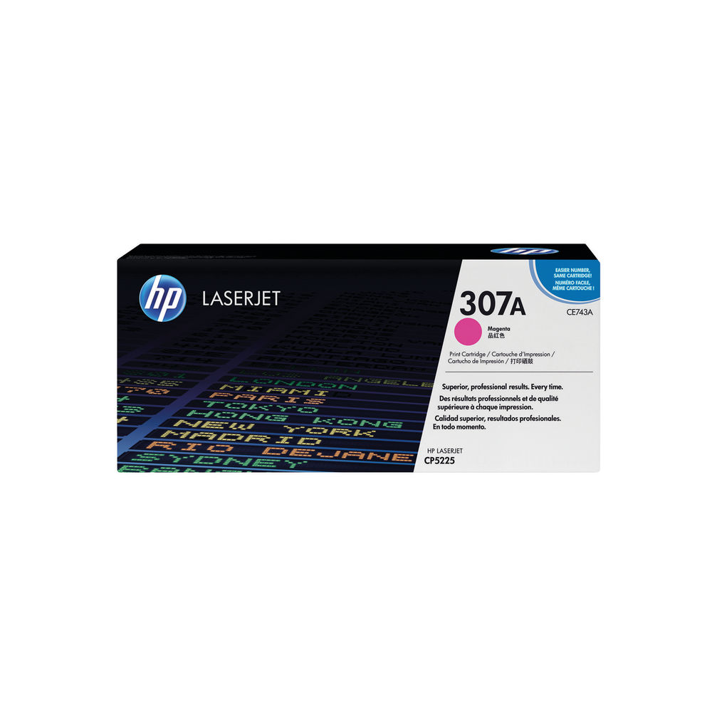 HP 307A Magenta Colour LaserJet Toner Cartridge | CE743A