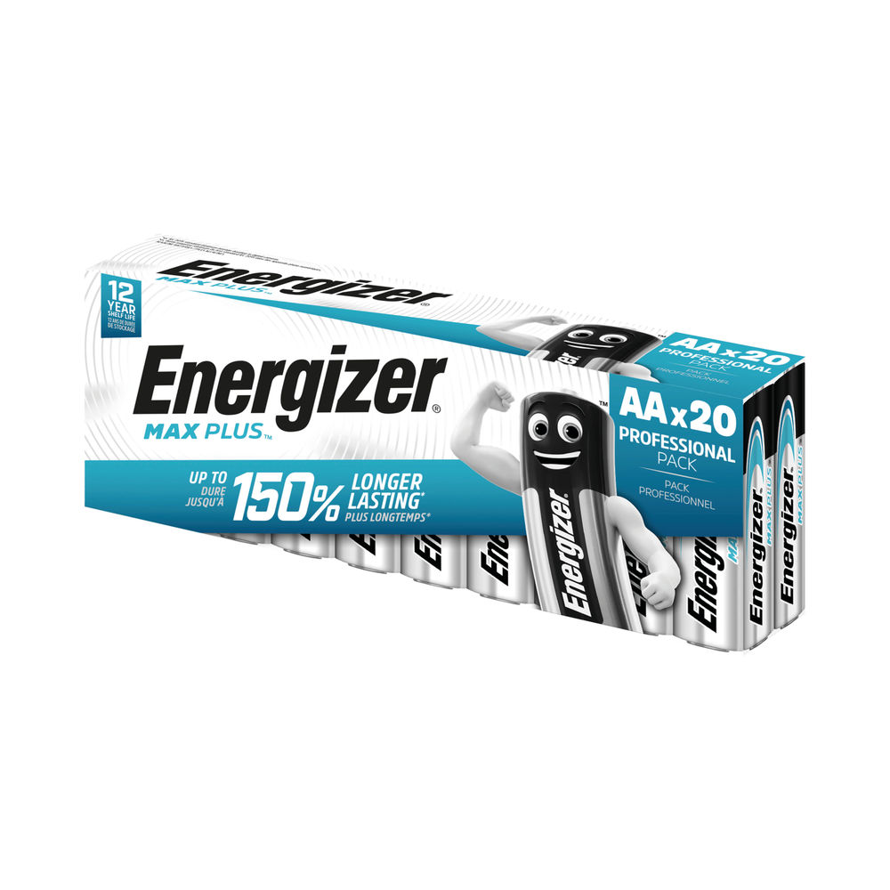 Energizer Max Plus AA Batteries (Pack of 20) E301323500