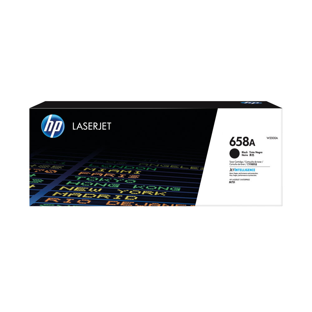 HP 658X Original LaserJet Toner Cartridge High Yield Black W2000X