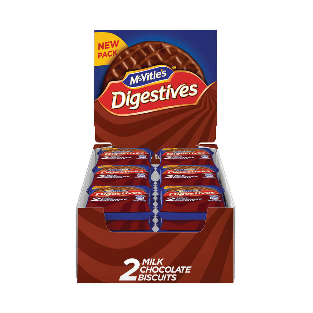 McVitie's 33g Milk Chocolate Digestives (Pack of 24)