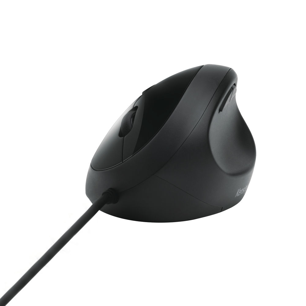 Kensington Pro Fit Wired Ergonomic Mouse with Wrist Support Black