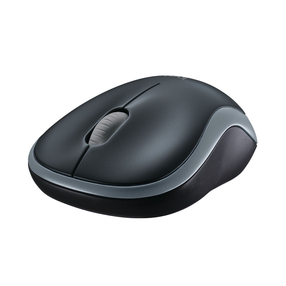 Logitech M185 Wireless Optical Mouse Ambidextrous Grey