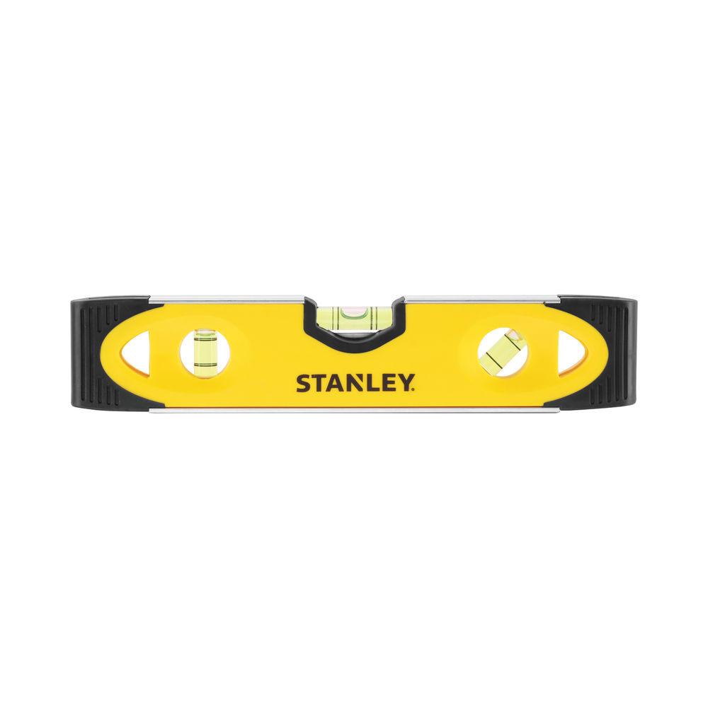 Stanley Magnetic Shock Resistant Torpedo Spirit Level 230mm Yellow/Black 0-43-511