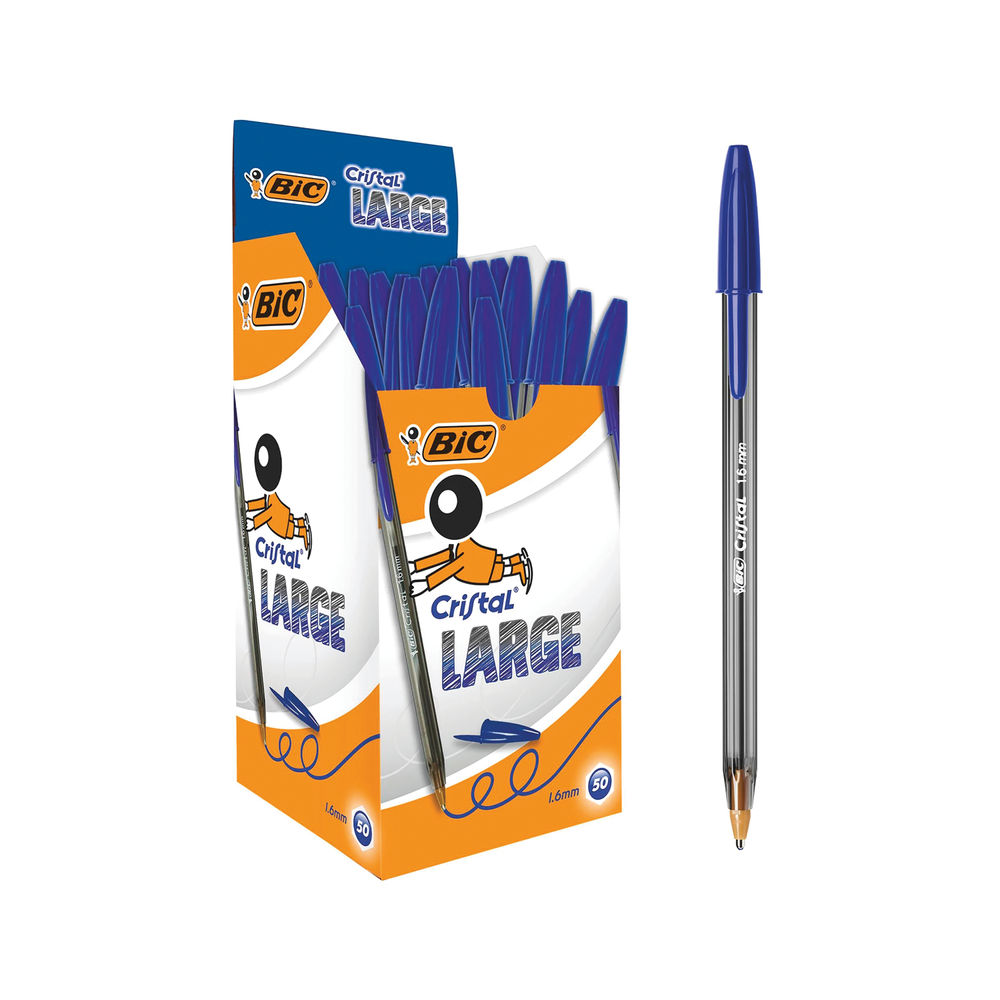 Bic Original Glass Box 50 Pcs Or 100 Pcs Blue, Medium Tip Pen (1,0mm),  School Supplies, Paper - Ballpoint Pens - AliExpress