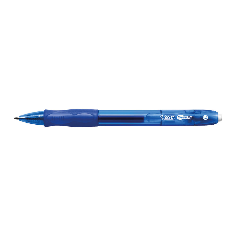 BIC Gel-ocity Original Blue Gel Pen (Pack of 12)