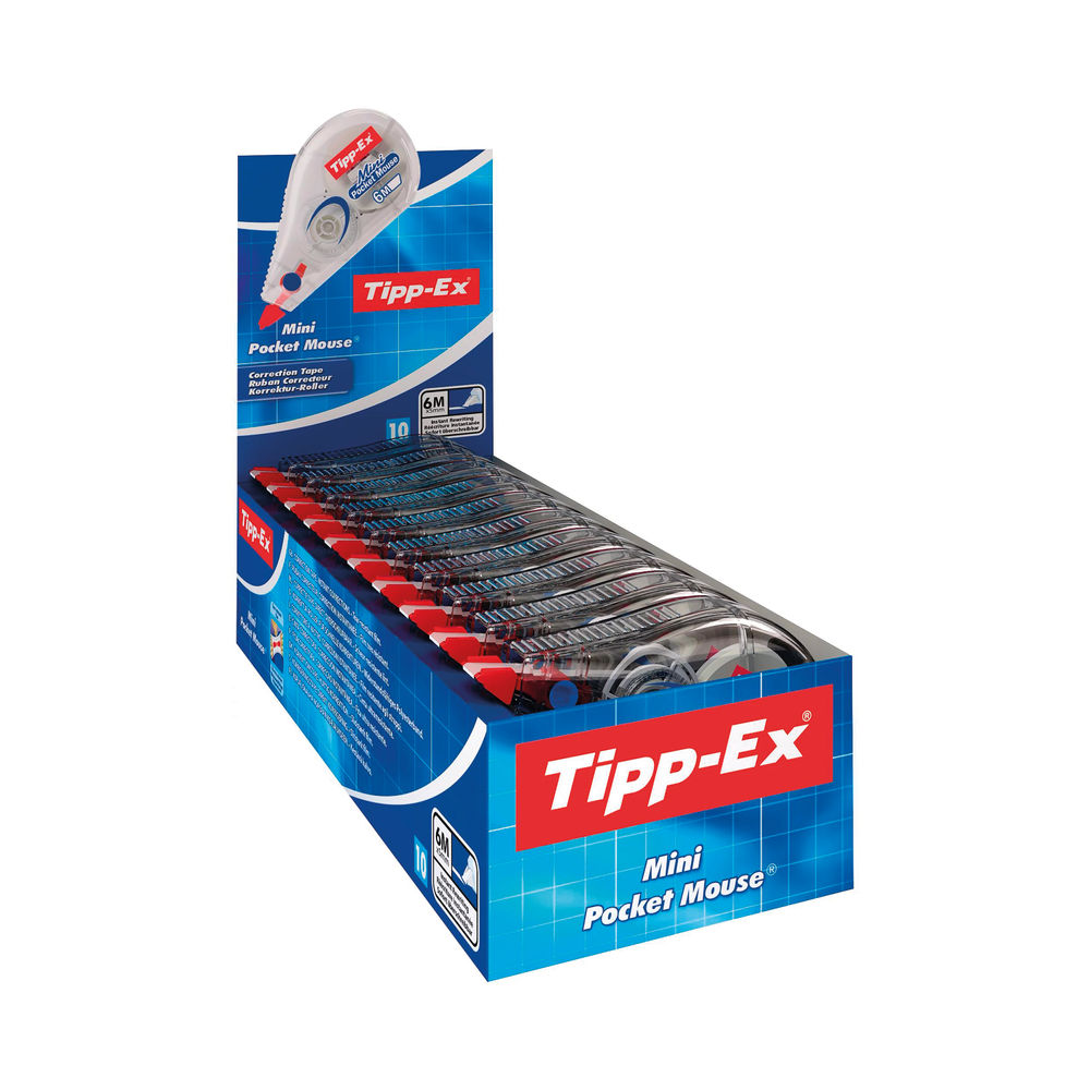 Tipp-Ex Mini Pocket Mouse Correction Roller (Pack of 10) 812878