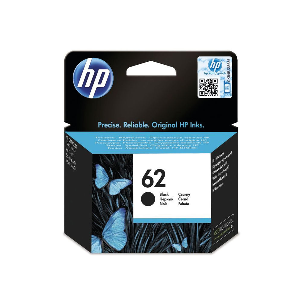 HP 62 Black Ink Cartridge | C2P04AE