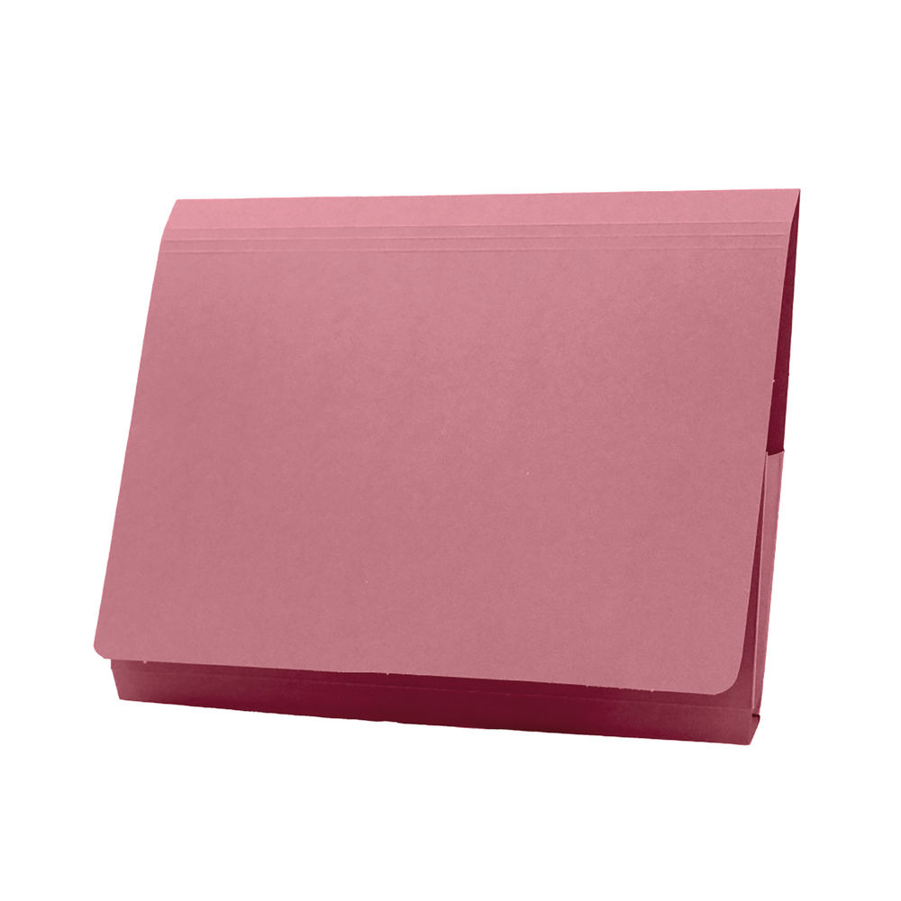 Exacompta Guildhall Brief Size Pocket Wallet 14x10in Pink (Pack of 50) PW3-PNK