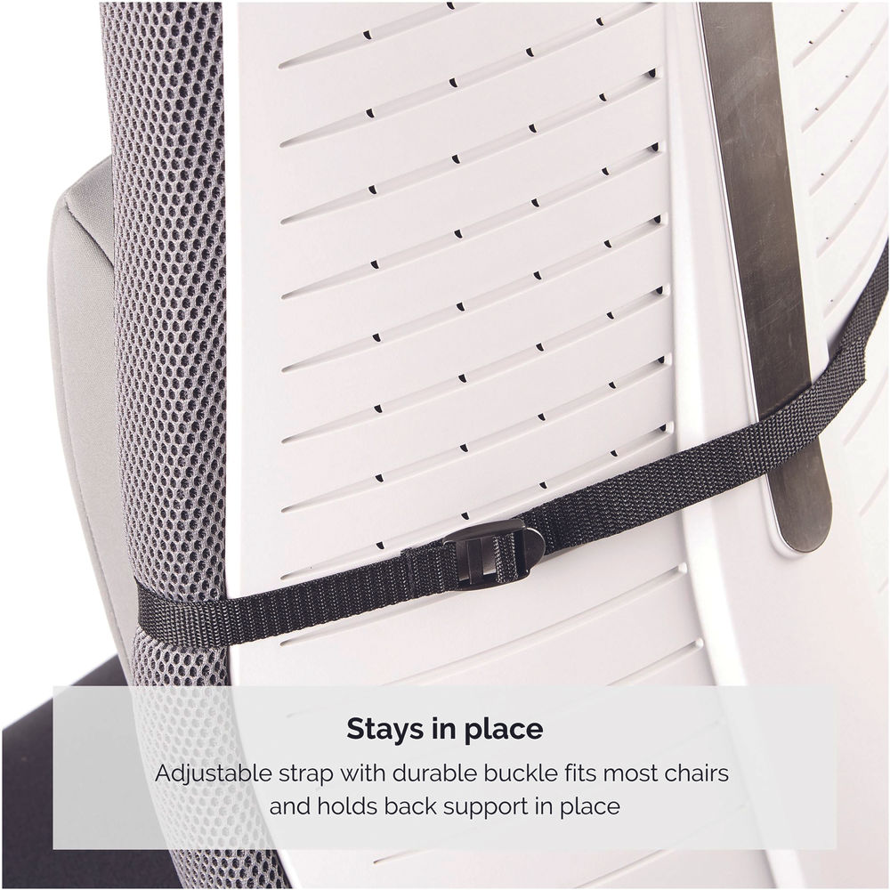 Fellowes Graphite Slimline Back Support