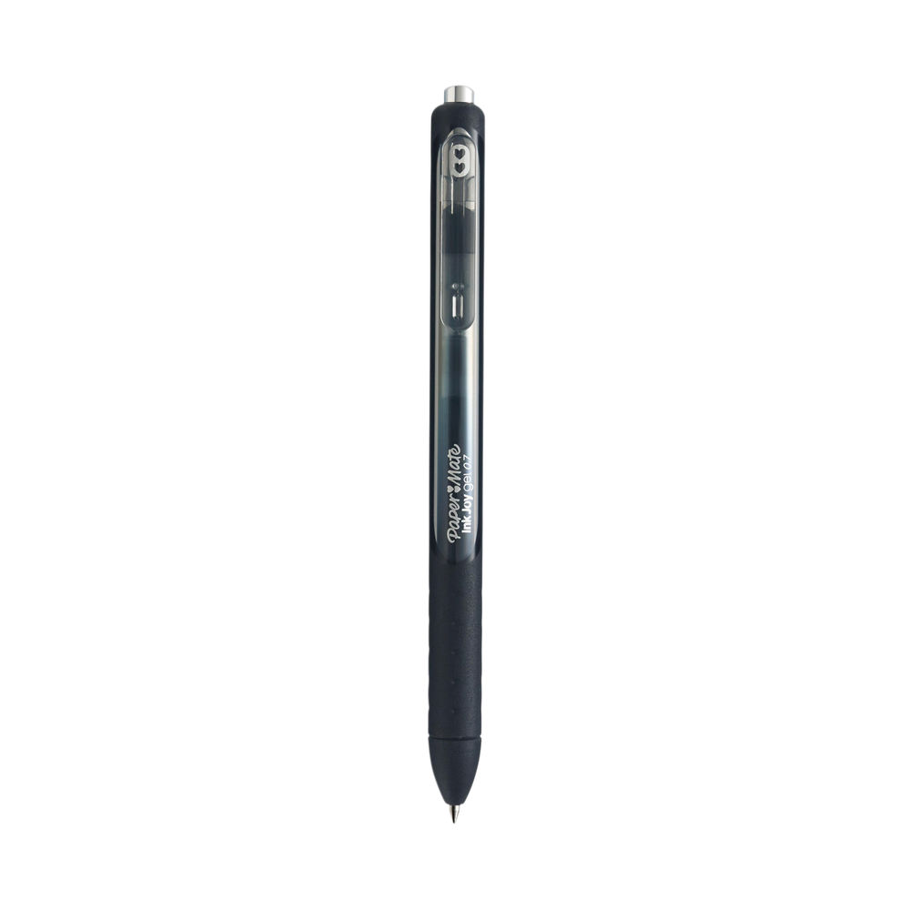 Paper Mate InkJoy Retractable Black Gel Ink Ballpoint Pen (Pack of 12)