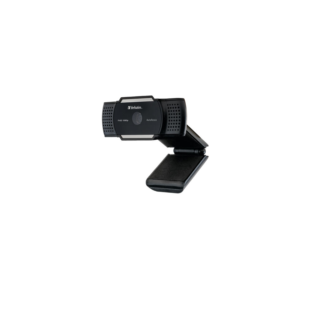 Verbatim AWC-01 Full HD 1080P Autofocus Webcam Microphone Black