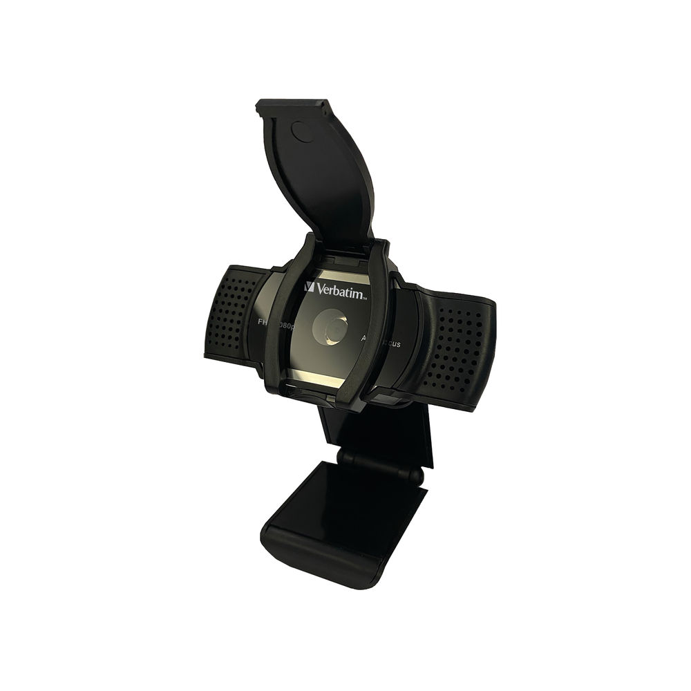 Verbatim AWC-01 Full HD 1080P Autofocus Webcam Microphone Black