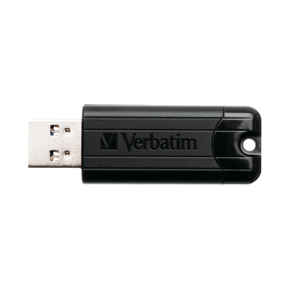 Verbatim Black PinStripe 128GB USB 3.0 Flash Drive
