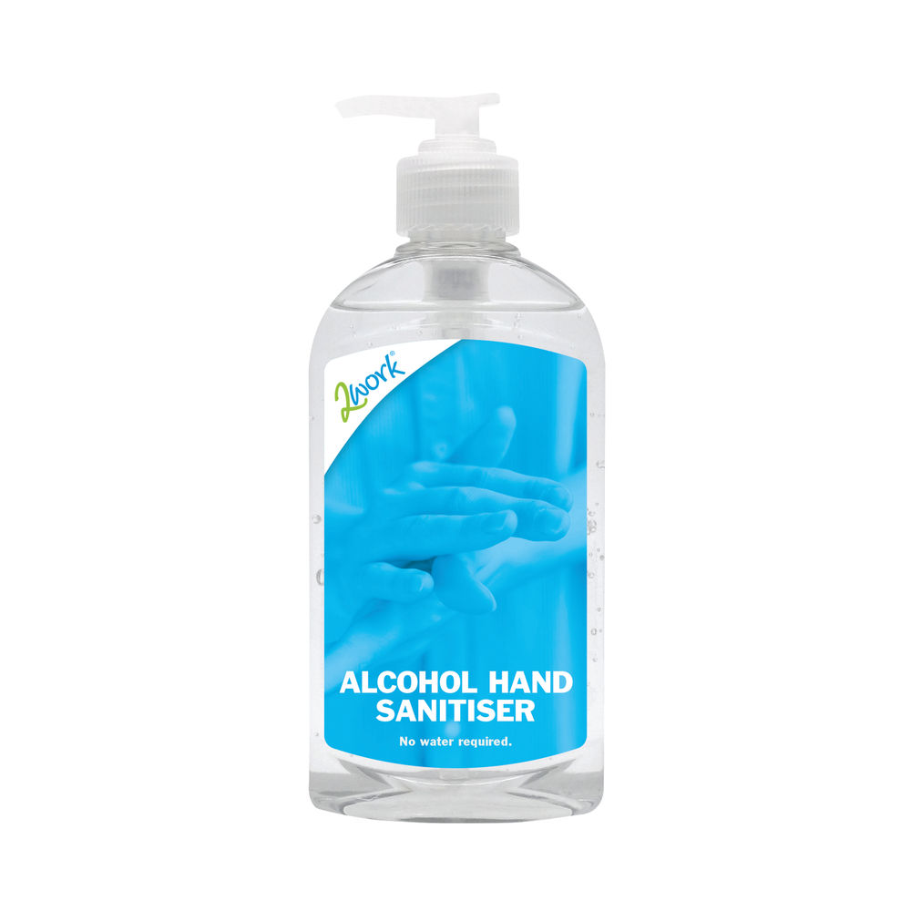 2Work Alcohol Hand Sanitiser 300ml (Pack of 6) 2W22906