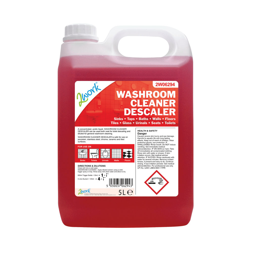 2Work Washroom Cleaner and Descaler 5 Litre