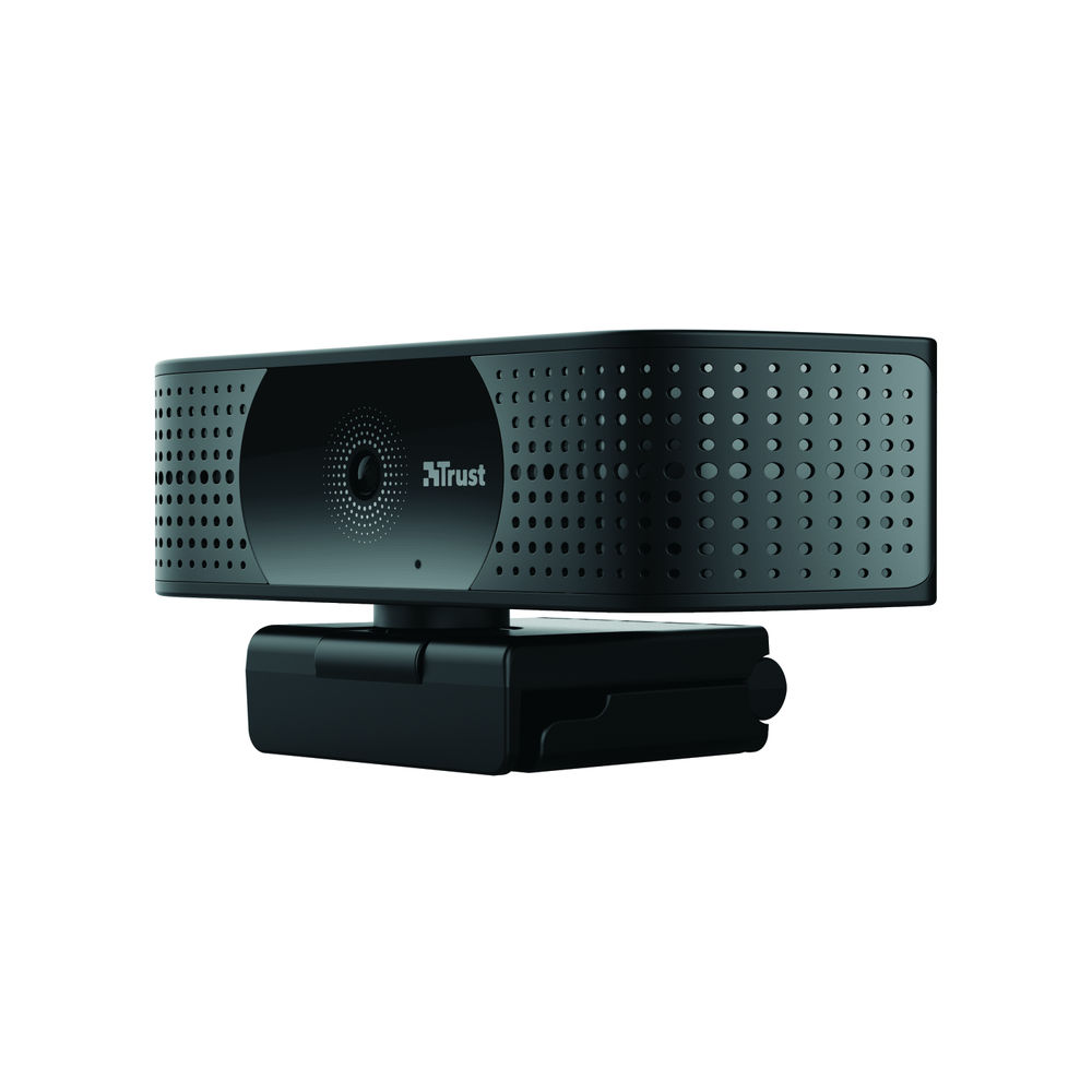 Trust TW-350 4K Ultra HD Webcam with 2 Integrated Microphones Black