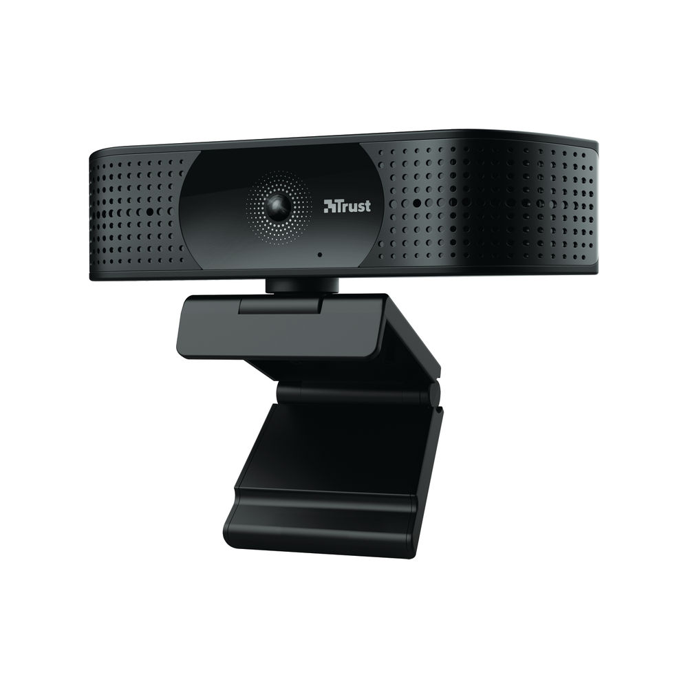 Trust TW-350 4K Ultra HD Webcam with 2 Integrated Microphones Black