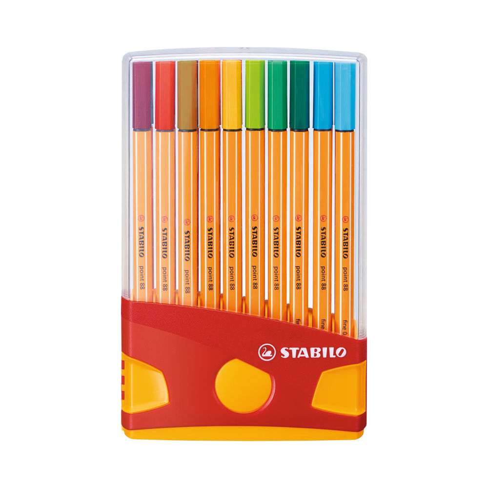 Stabilo Point 88 Assorted ColorParade Fineliner Pens (Pk 20)