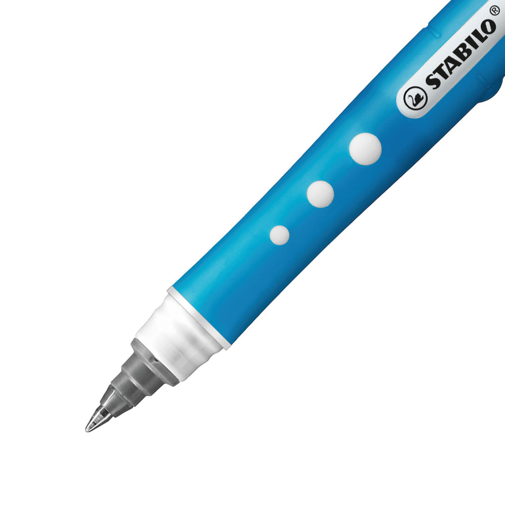 STABILO Worker+ Colorful Blue Rollerball Pen (Pack of 10)