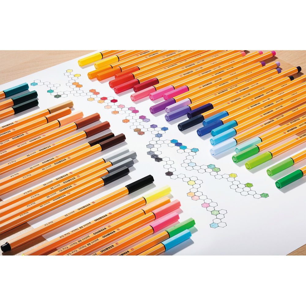 STABILO Point 88 Assorted Fineliner Pens (Pack of 10)