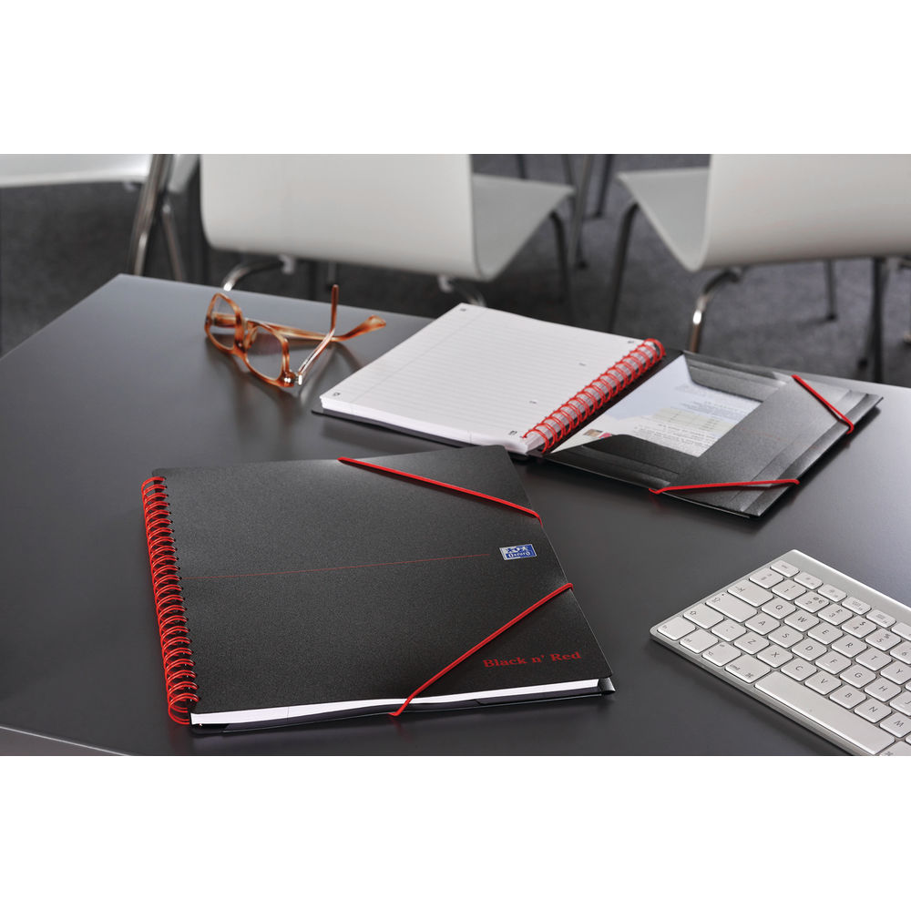 Black n’ Red A4+ Meeting Book (Pack of 5)