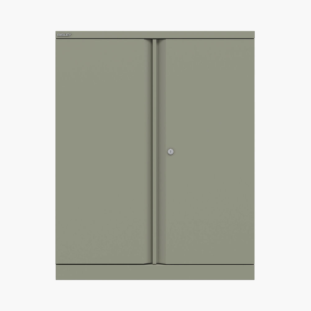 Bisley Essentials Office Cupboard 1000x470x1000mm Goose Grey YECB1010-1S-av4