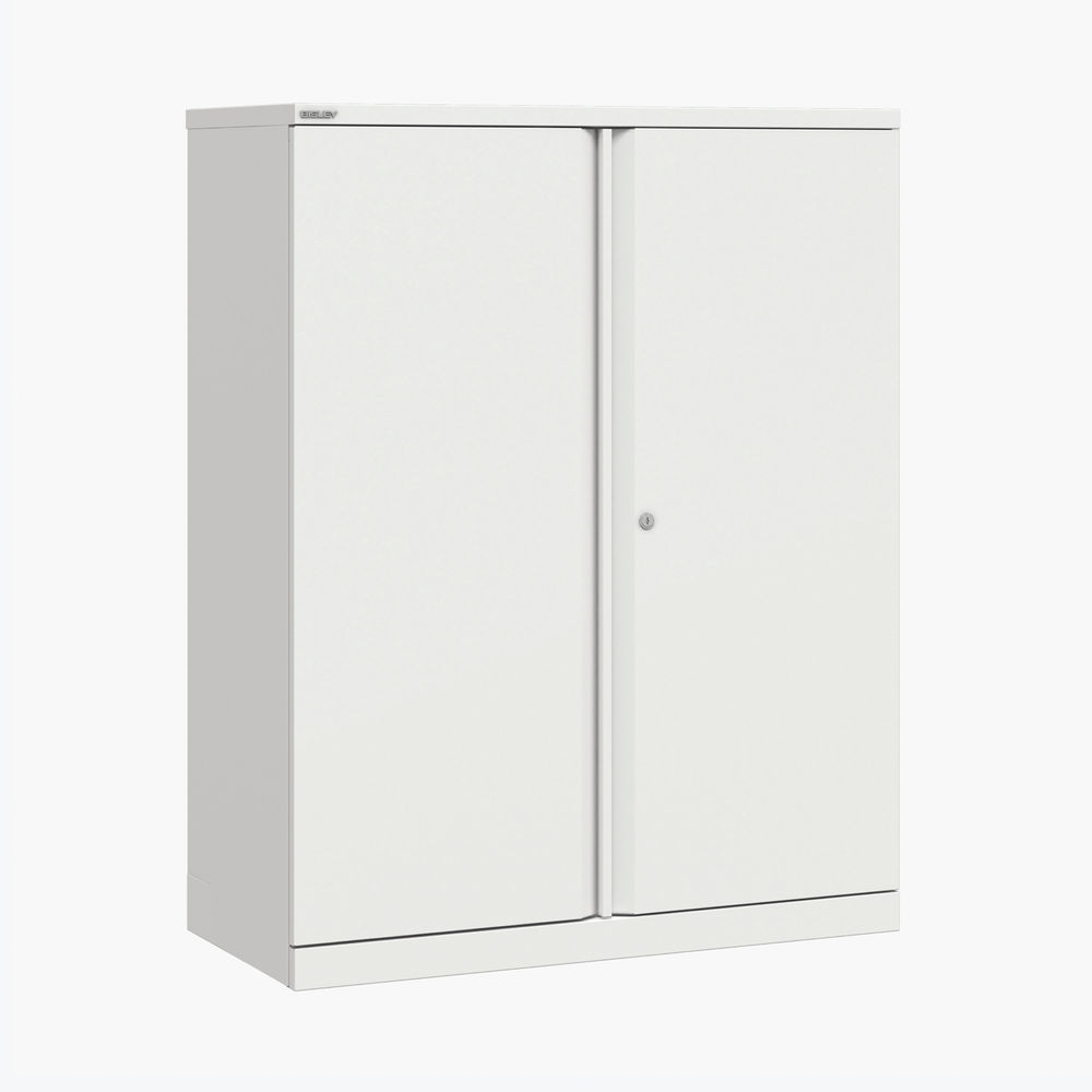 Bisley Essentials Office Cupboard 1000x470x1270mm Traffic White