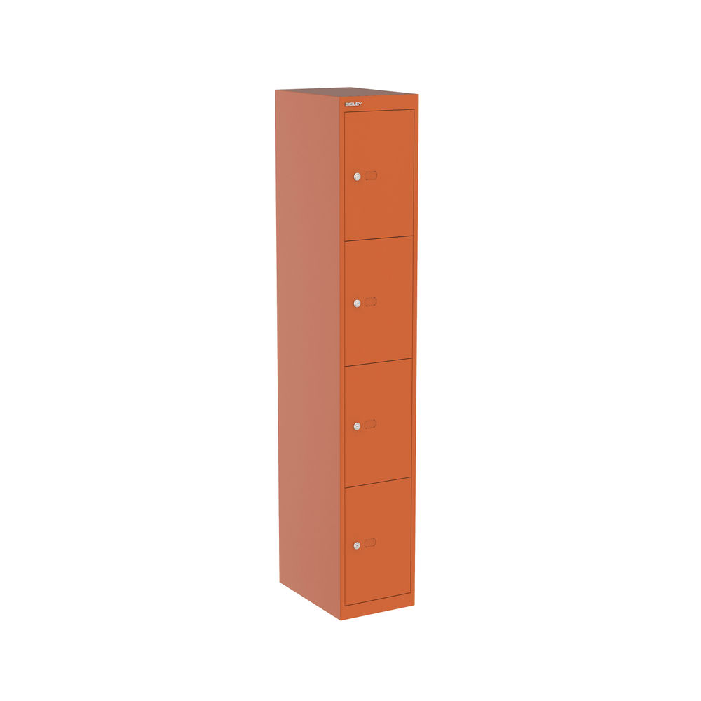 Bisley CLK 4 Door Locker 305x457x1802mm Bisley Orange