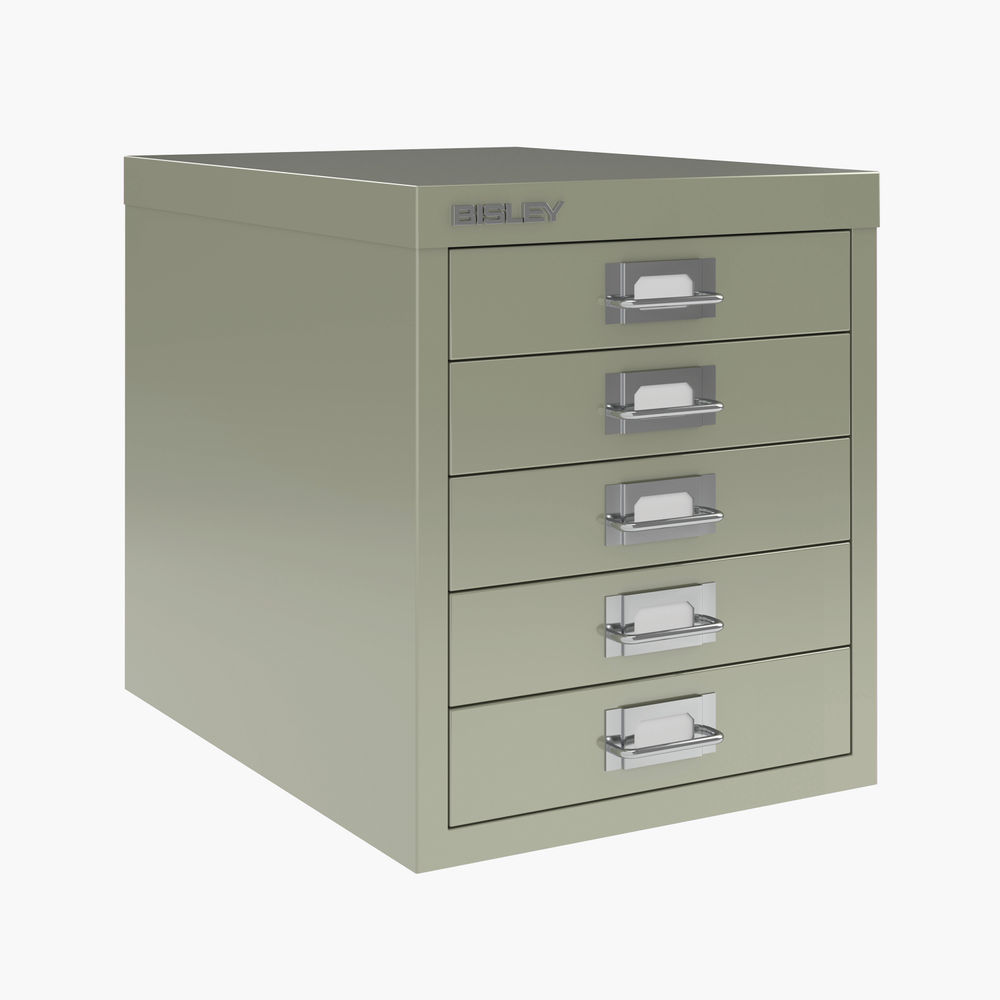 Bisley 5 MultiDrawer Cabinet 279x380x325mm Goose Grey