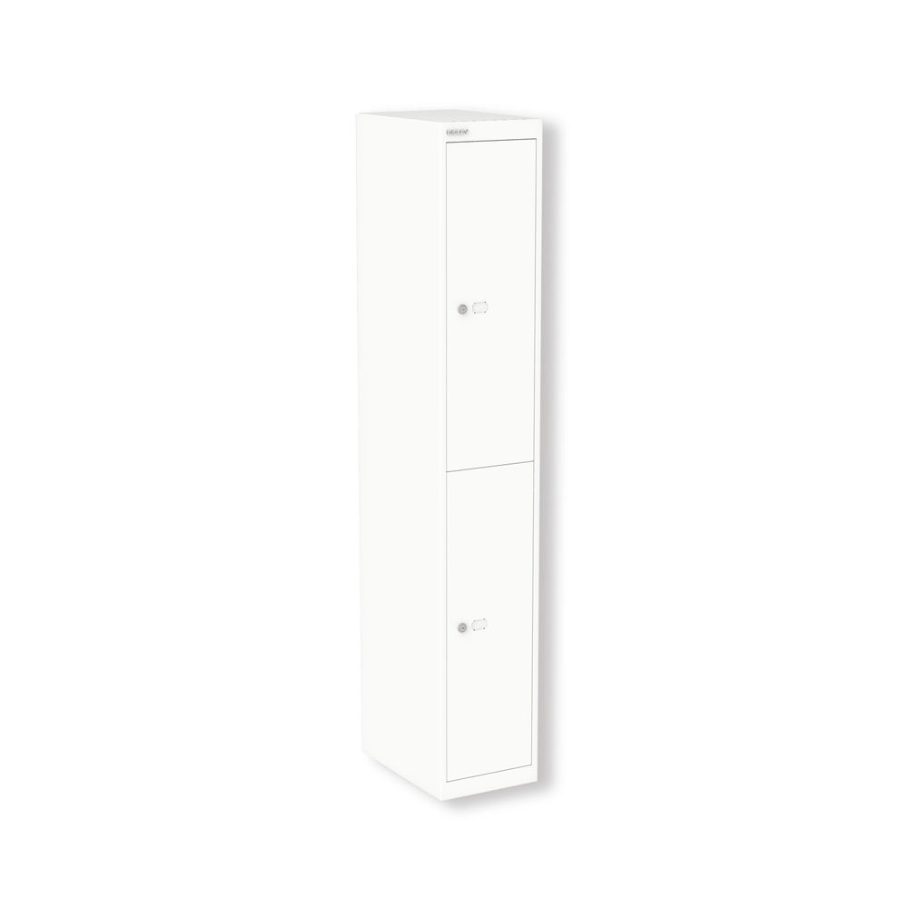 Bisley CLK 2 Door Locker 305x457x1802mm Traffic White