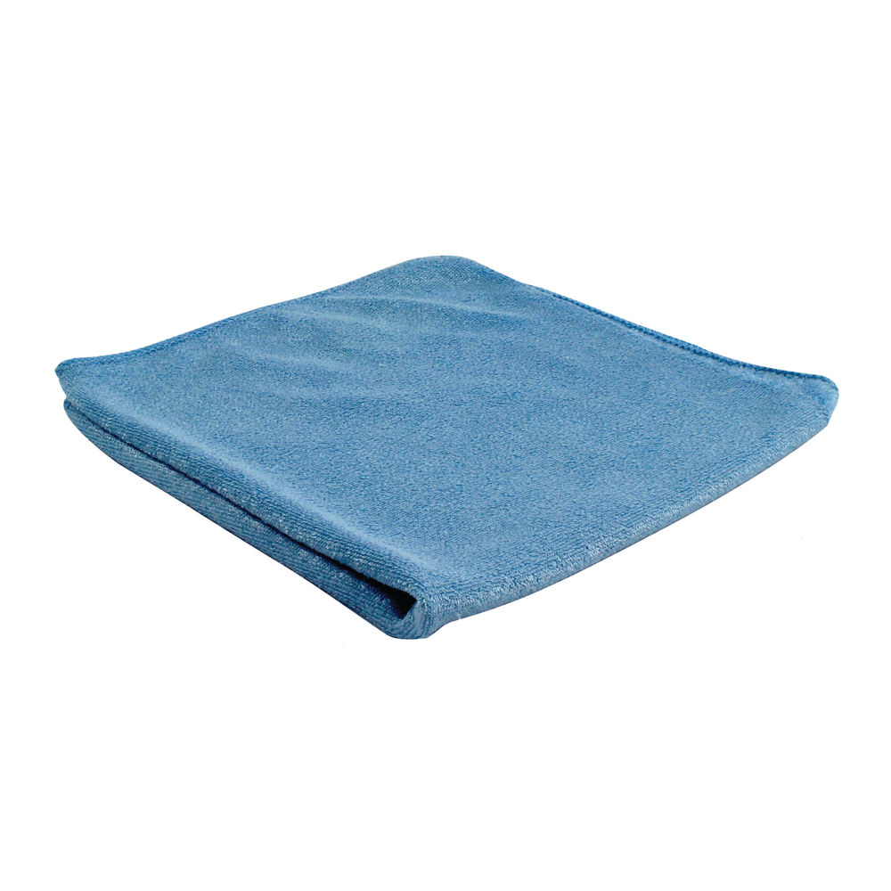 2Work Blue Microfibre Cloth (Pack of 10) - CNT01262