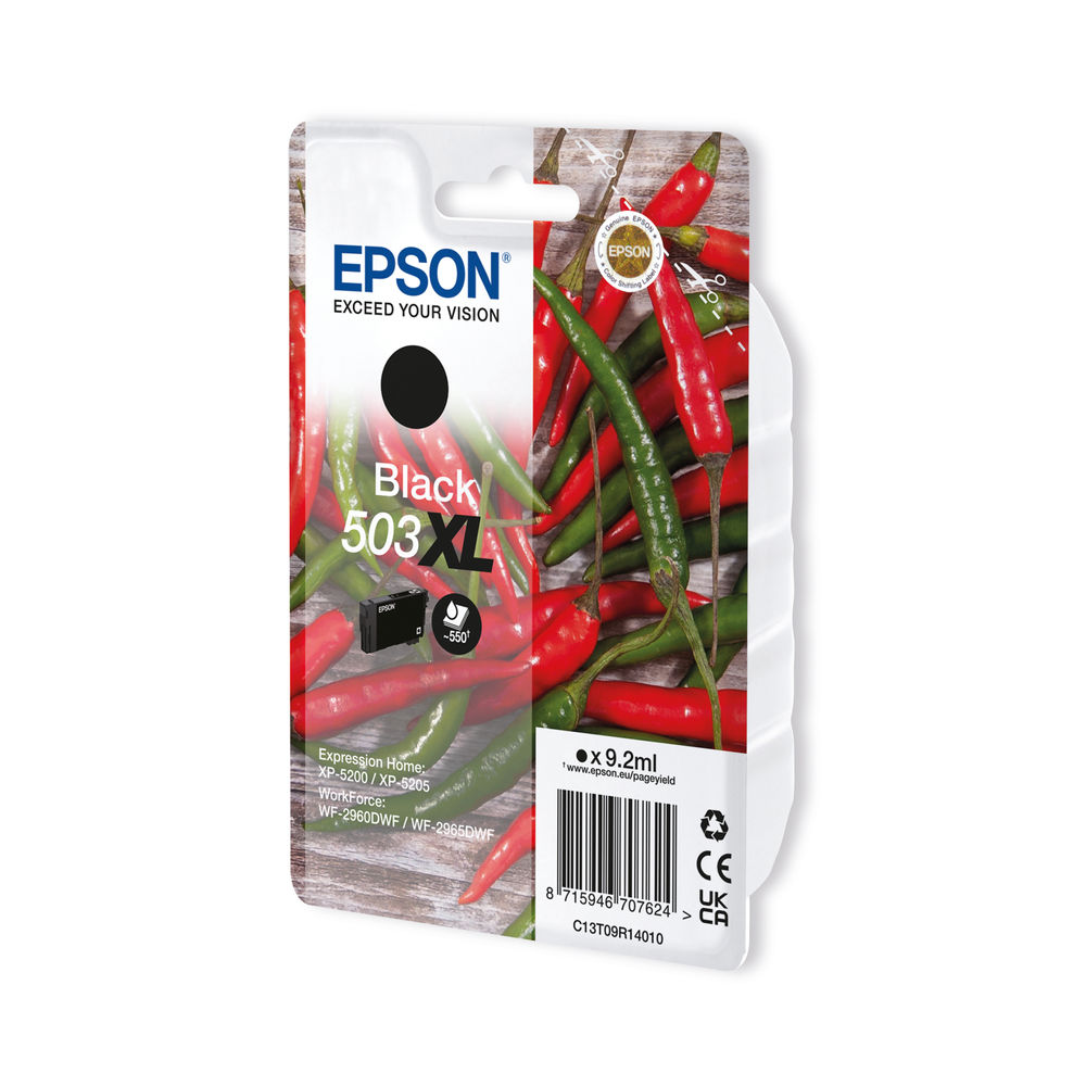 Epson 503XL Chilli Black High Yield Ink Cartridge