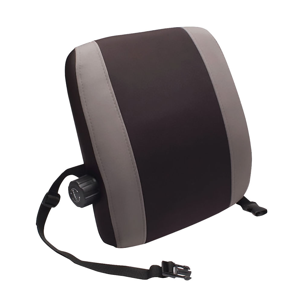Contour Ergonomics Adjustable Premium Lumbar Back Support Black/Grey CE77701