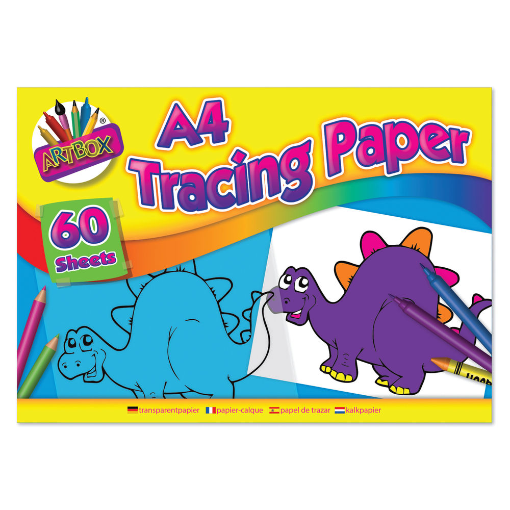 Art Box Tracing Paper Pad A4 60 Sheets (Pack of 12) TAL05069