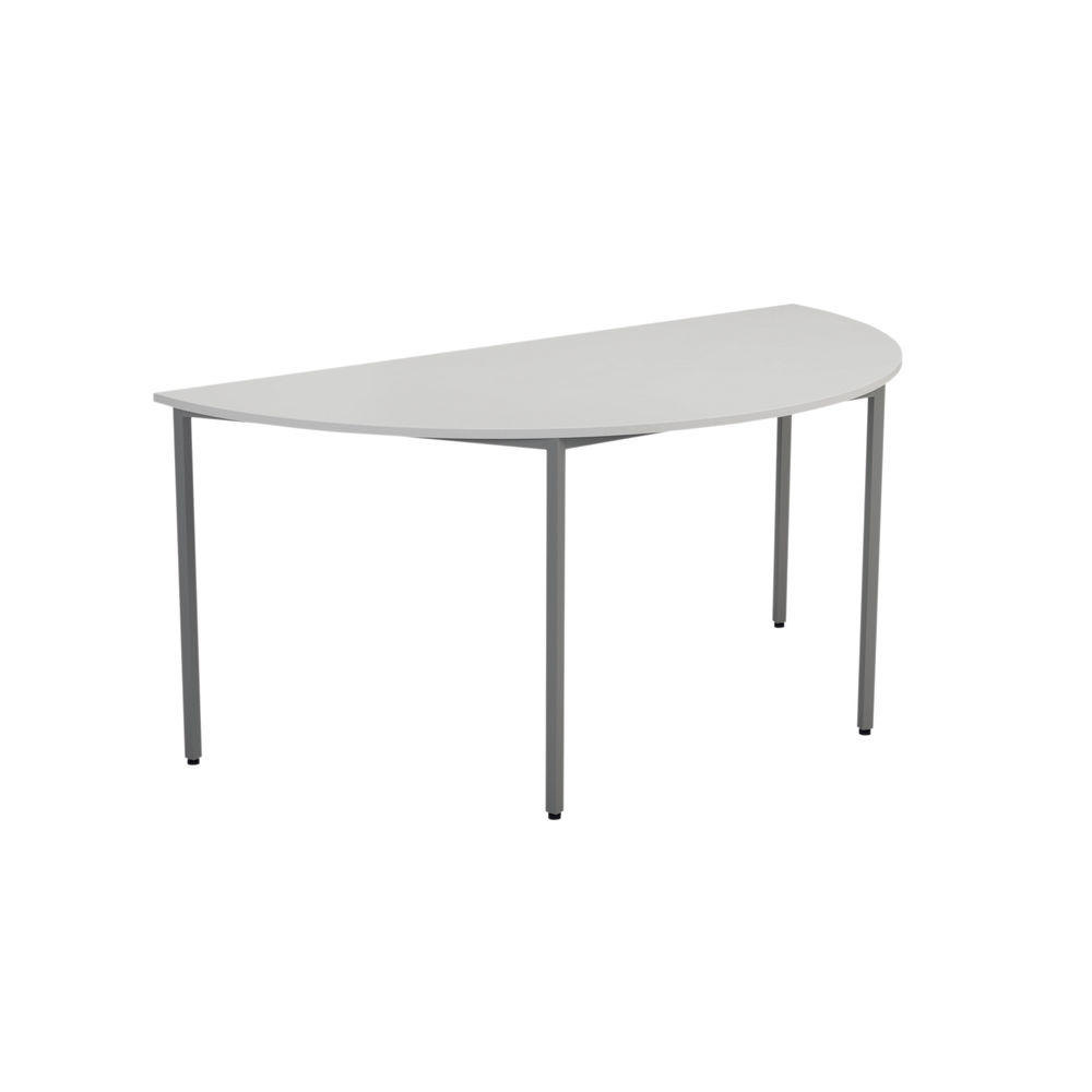 Jemini 1600x800mm White Semi Circular Table - KF79033