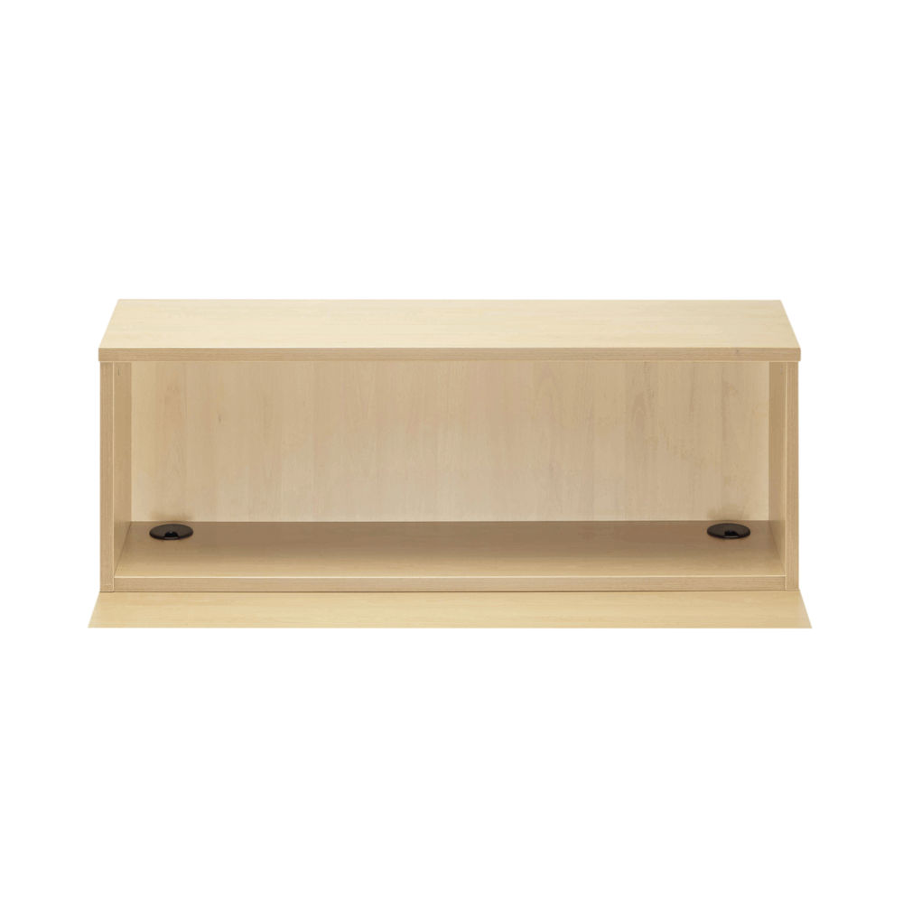 Jemini Reception Modular Straight Riser Unit 1200x315x400mm Maple KF78973