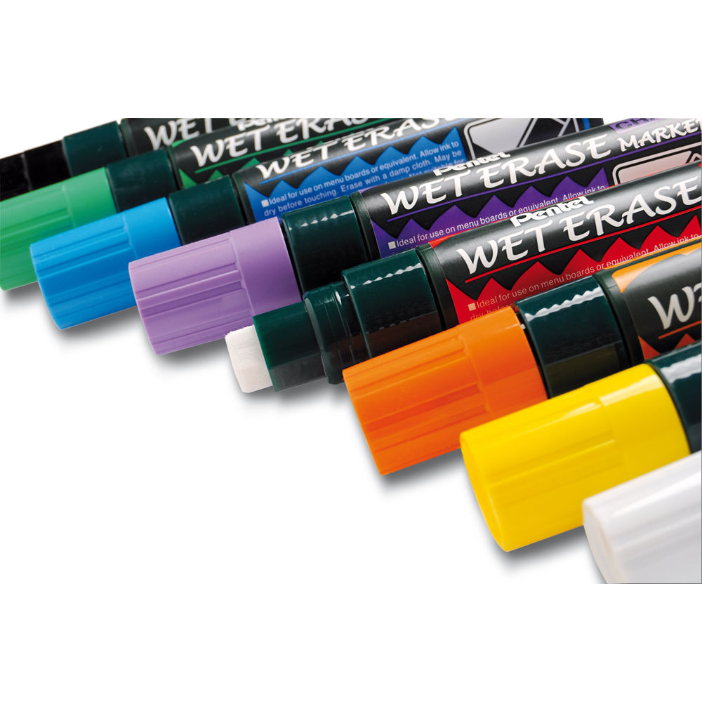 Pentel Assorted Jumbo Liquid Chalk Markers (Pack of 4)