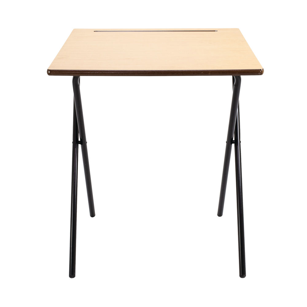 Titan 600x600mm Beech Folding Exam Desk