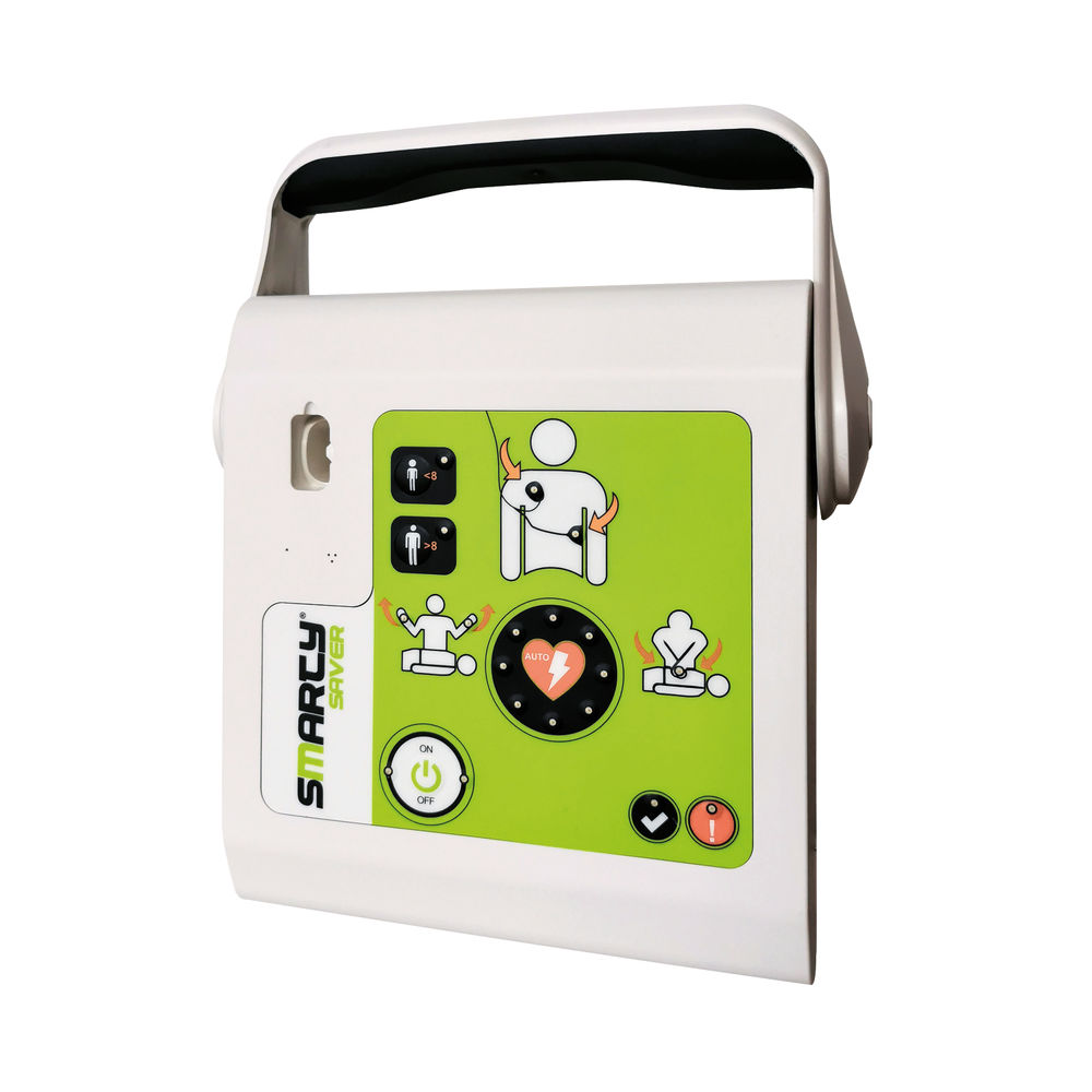 Smarty Saver Fully Automatic Defibrillator with Sturdy Defibrillator Case SM1B1002